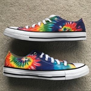 Brand New Rainbow Tie Dye Converse All Star Shoes